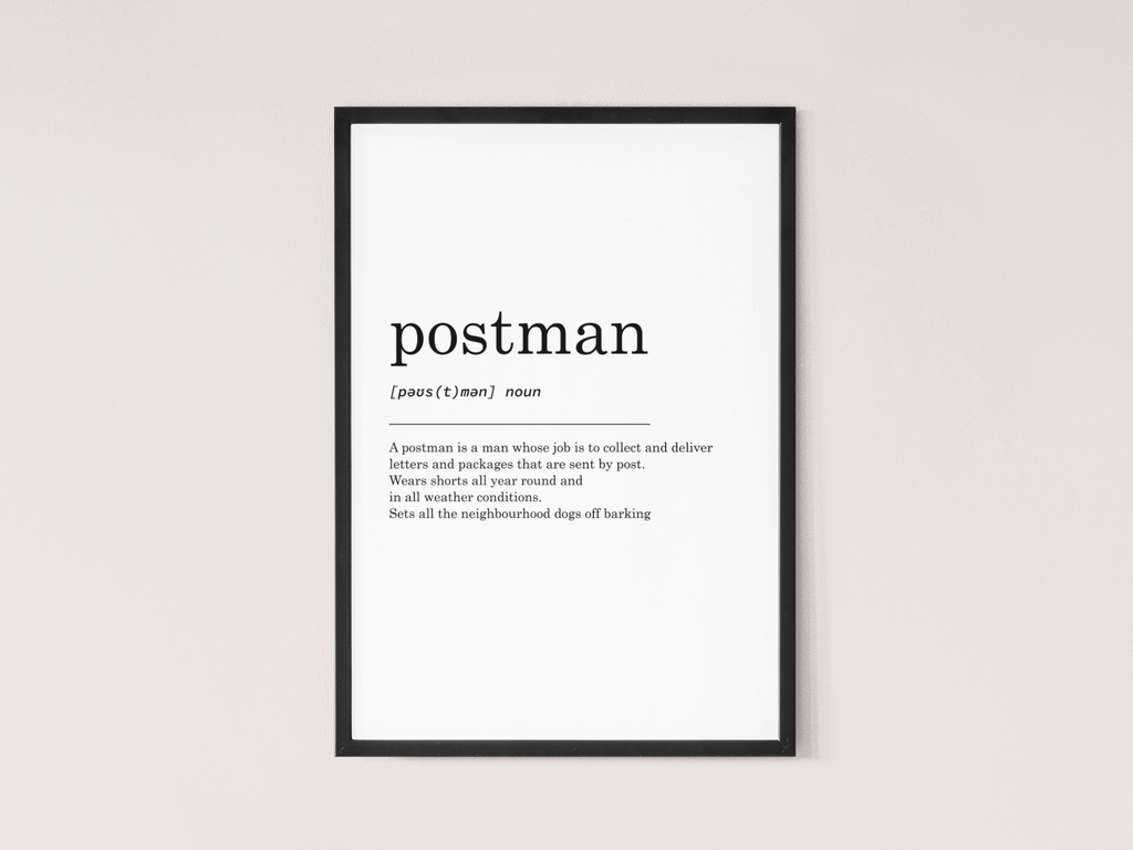 Postman Definition Print