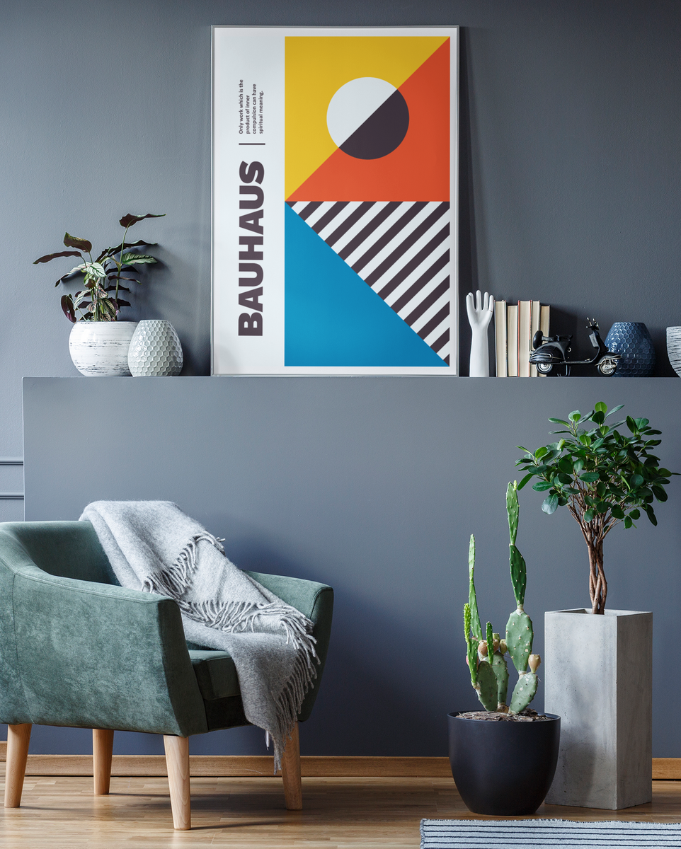 Bauhaus Geometric No1 Poster