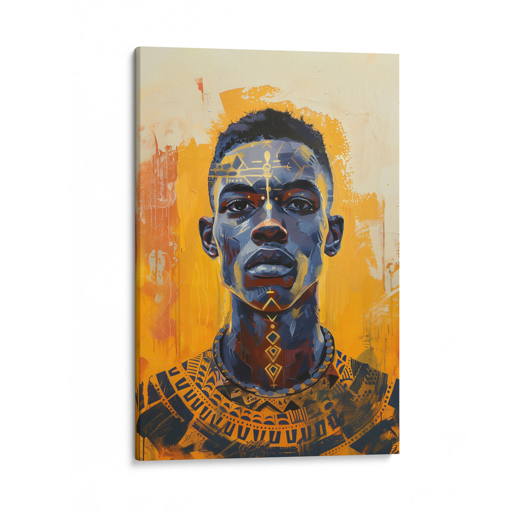 African Warrior Canvas Art
