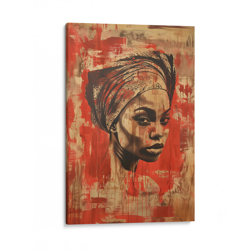 Beautiful African Woman Canvas Art