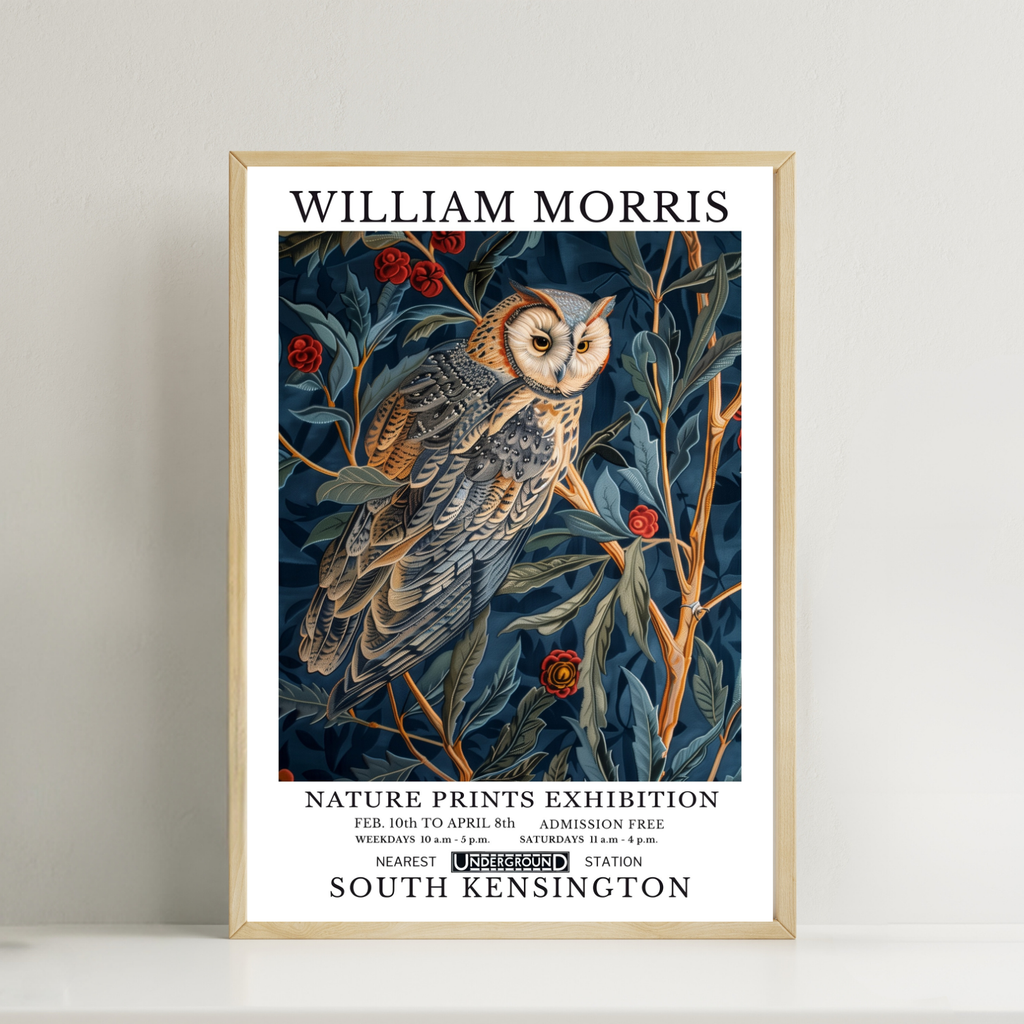 William Morris Owl print No2