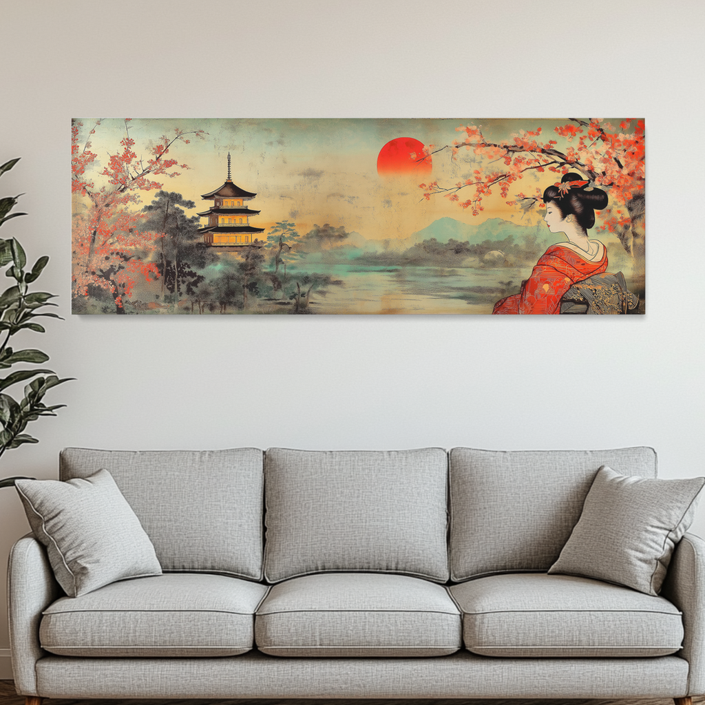 Japanese Woman Japan Scene Canvas