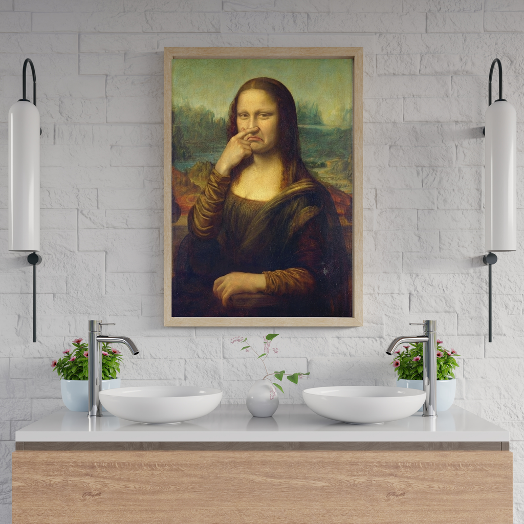Mona Lisa Bad Smells print wallart