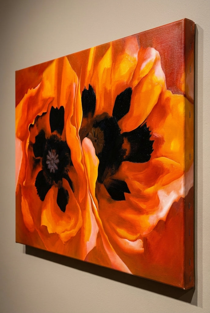 Red Oriental Poppies Georgia O'Keeffe CANVAS print