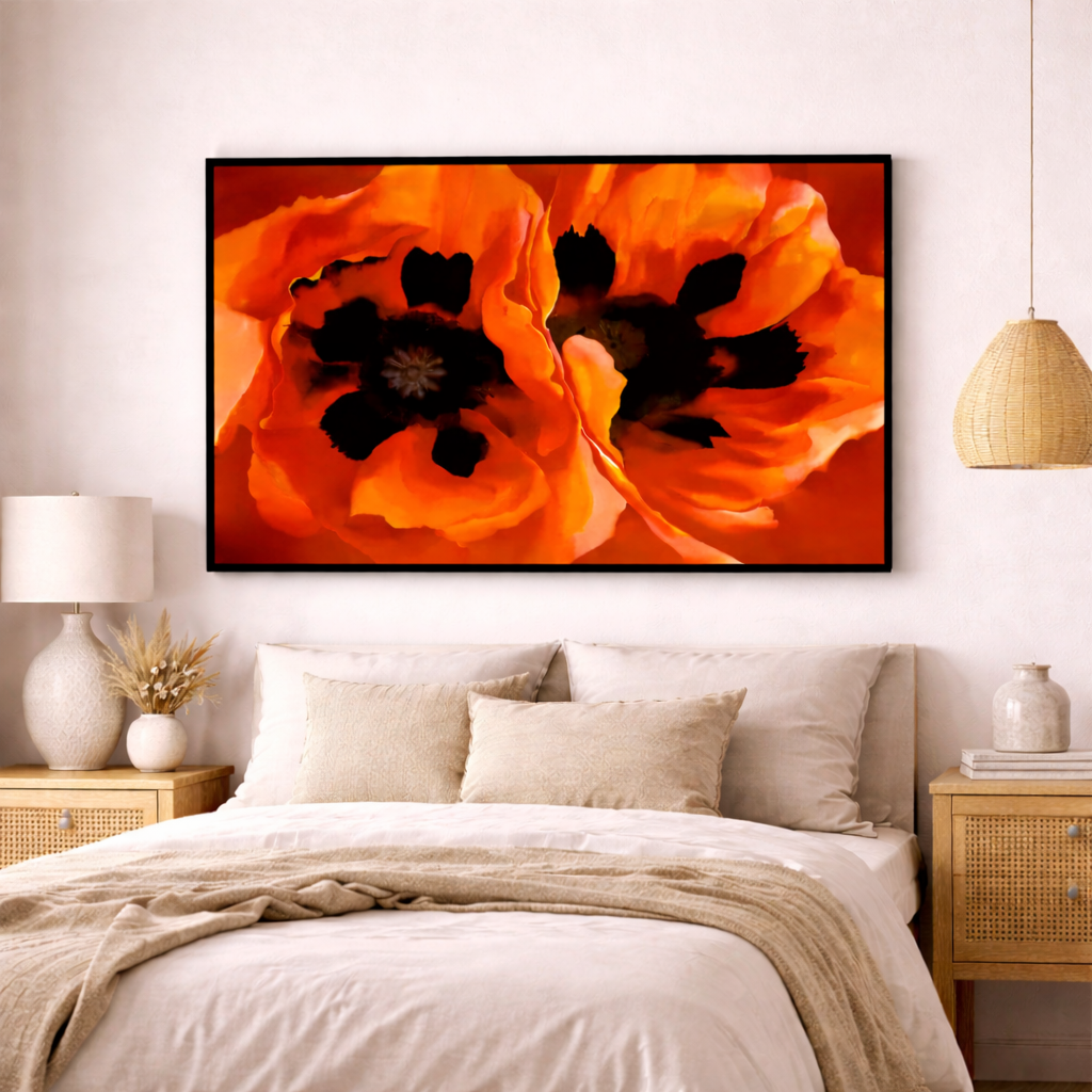 Red Oriental Poppies Georgia O'Keeffe CANVAS print