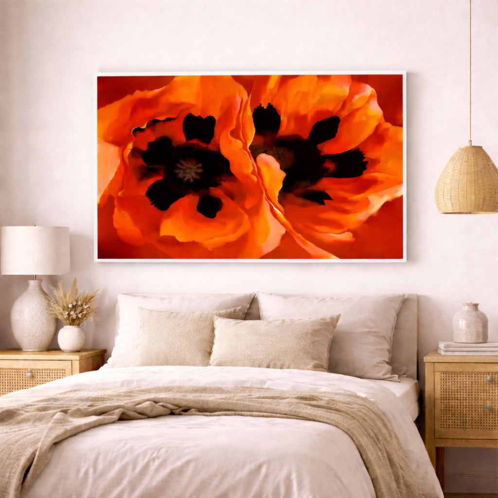 Red Oriental Poppies Georgia O'Keeffe CANVAS print