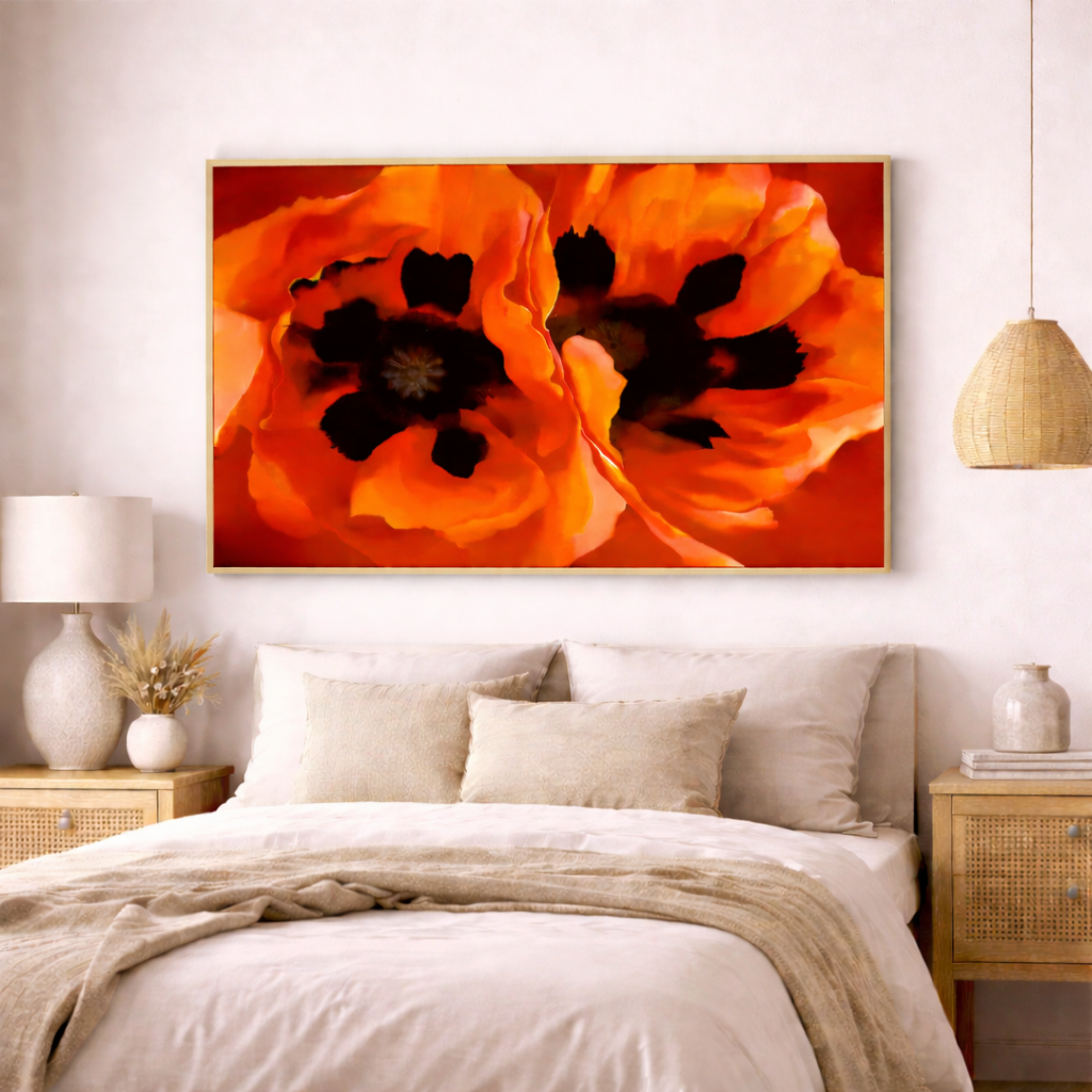 Red Oriental Poppies Georgia O'Keeffe CANVAS print