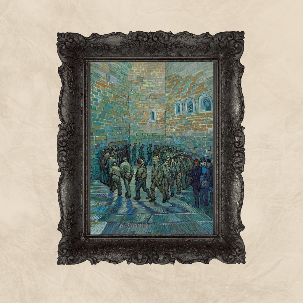 Vincent van Gogh's Prisoners Exercising (1890) print Wallart