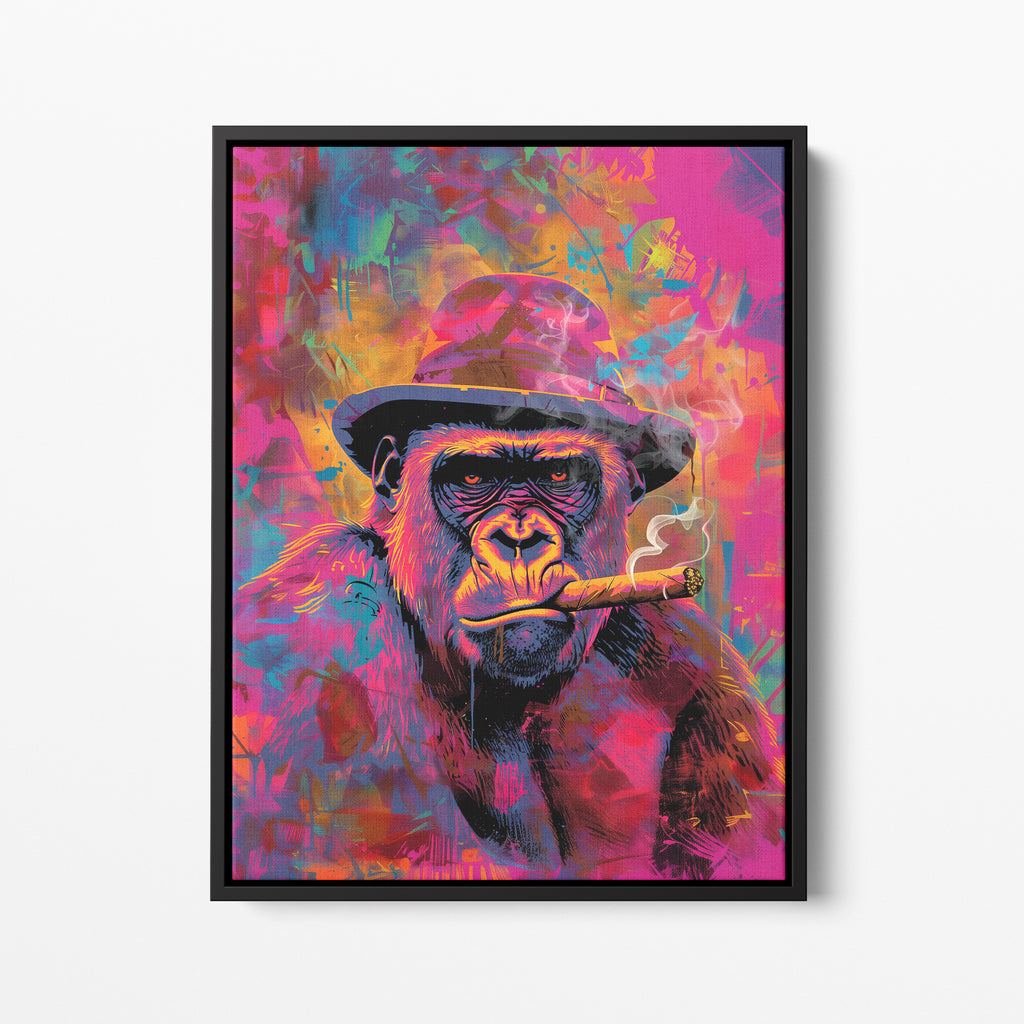 Cigar Smoking Gorilla Canvas Print