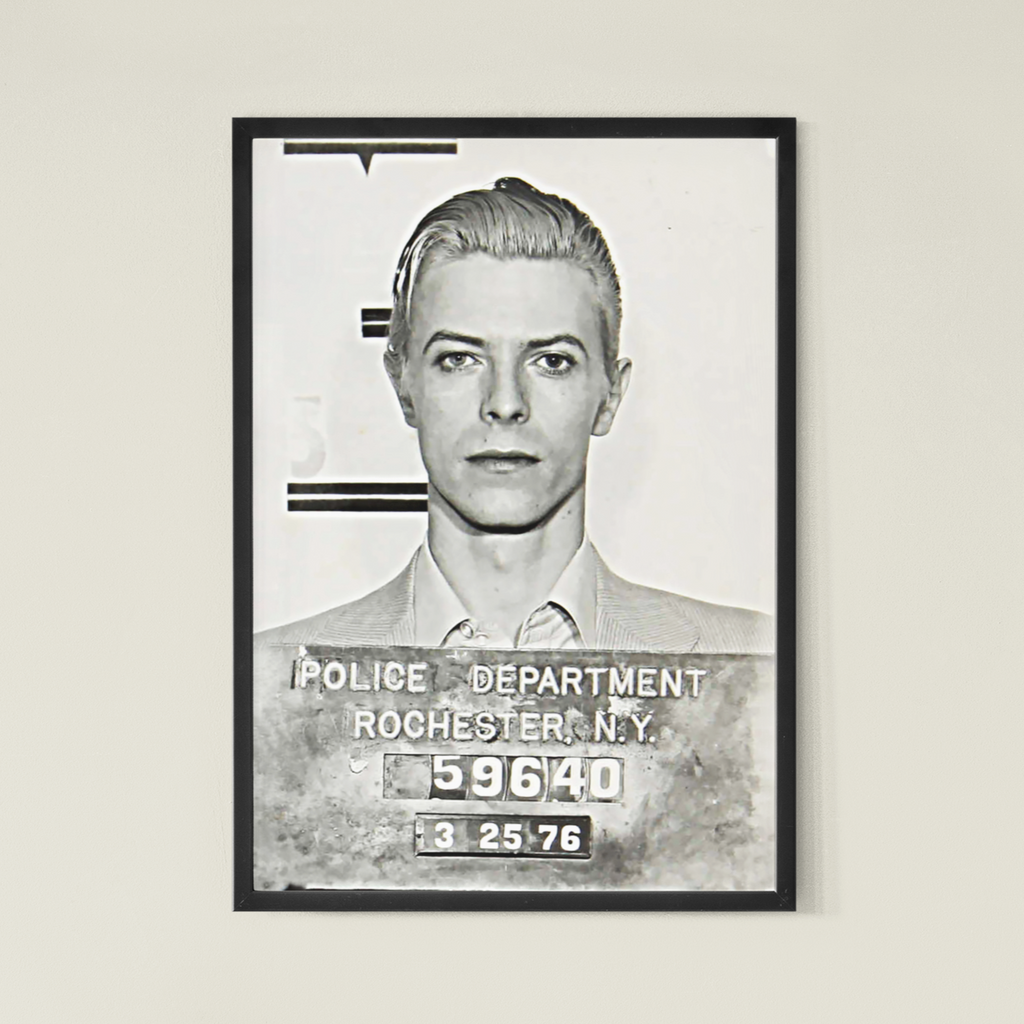 David Bowie Mugshot Print