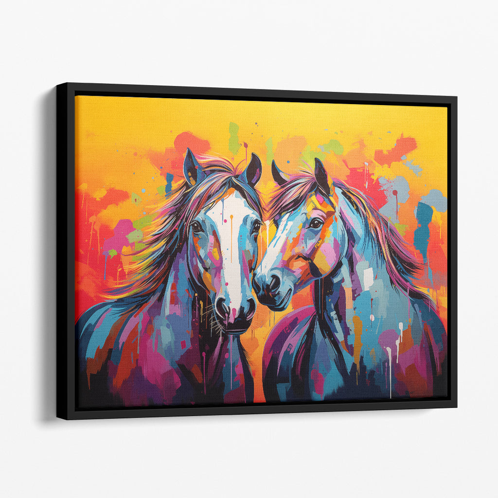 Pop Art Horses Canvas Print