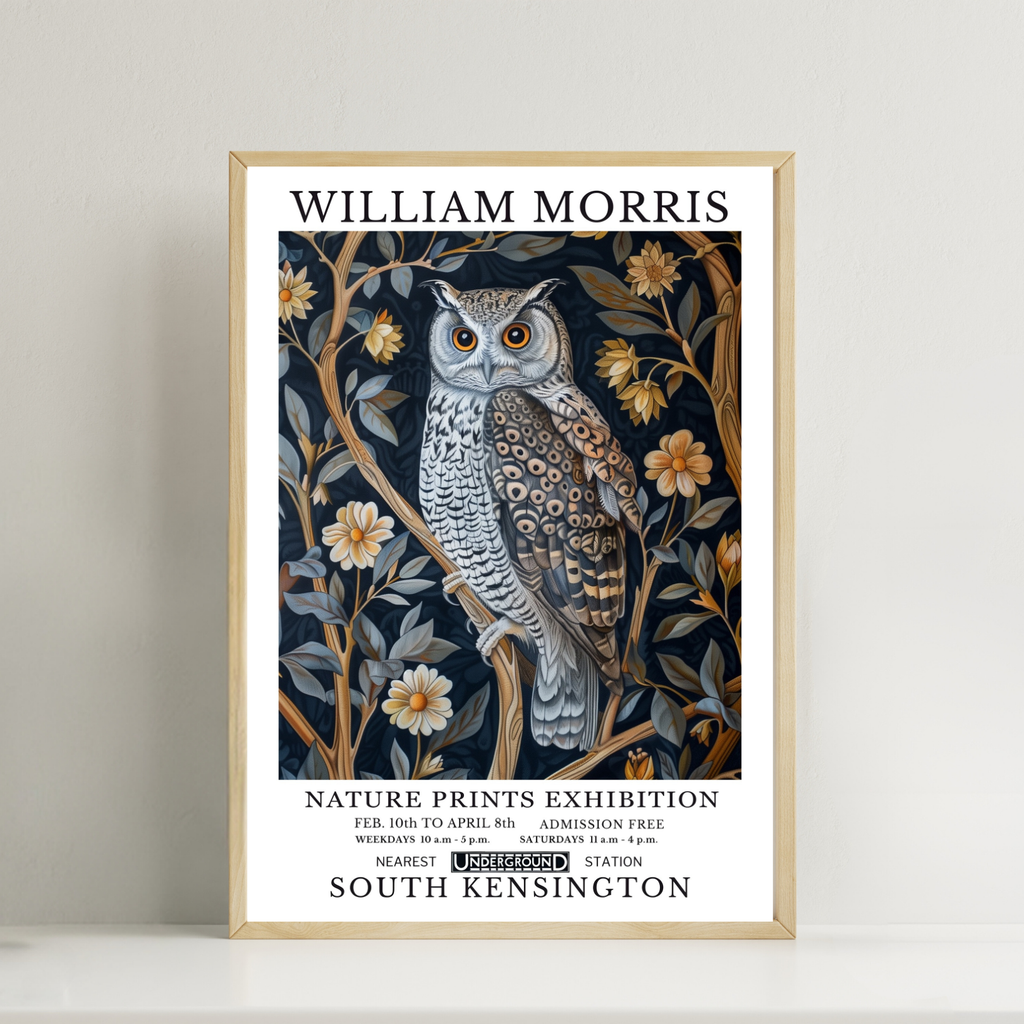 william morris owl print