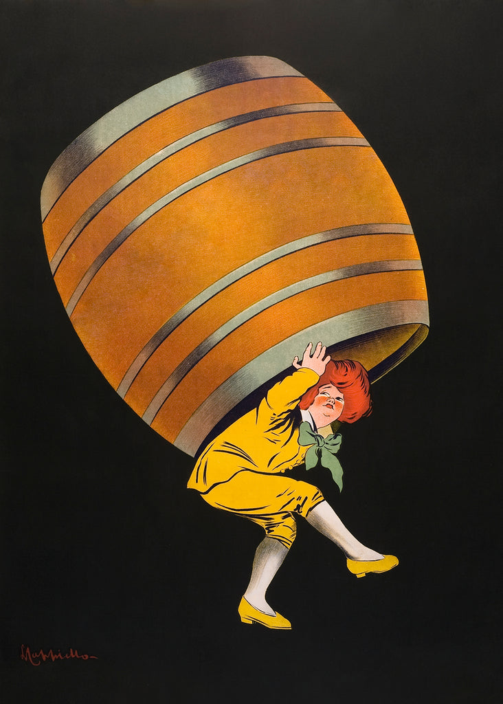 Cognac Pellisson (1907) print in high resolution by Leonetto Cappiello, Professional Print quality poster art.
