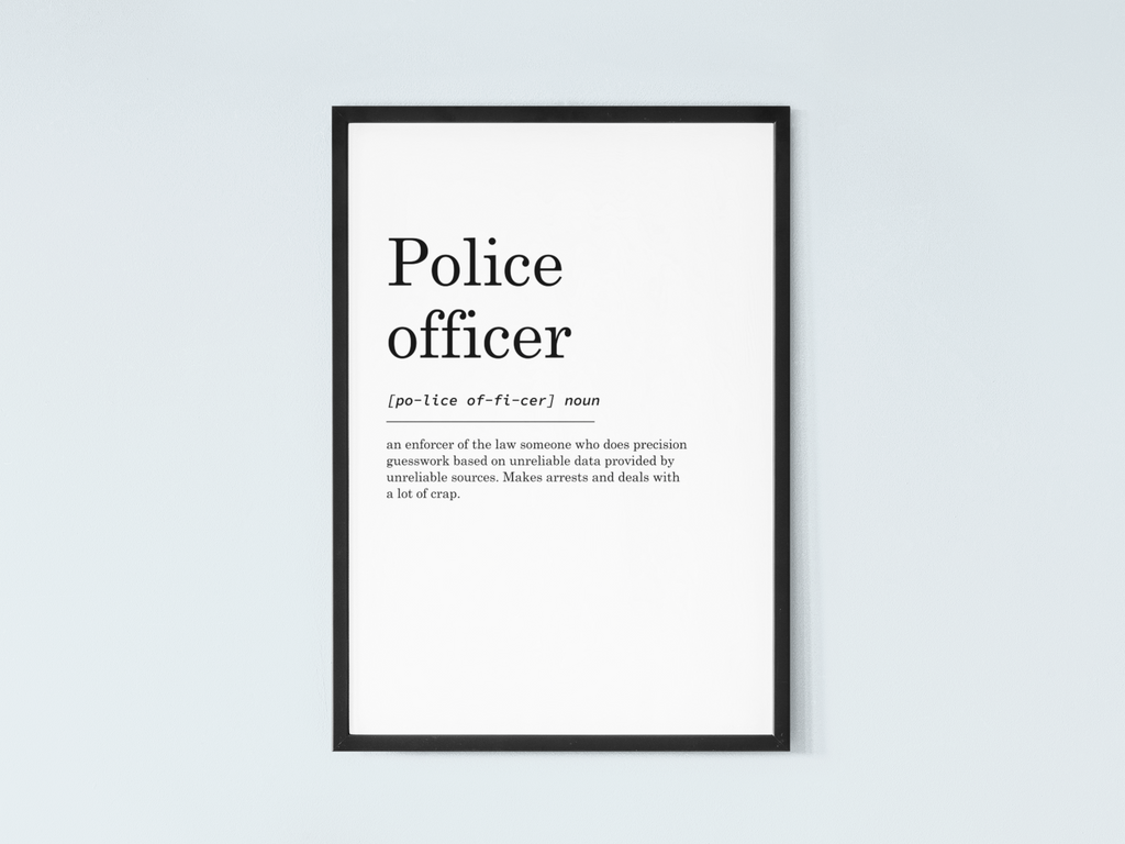 Police Officer Definition Print