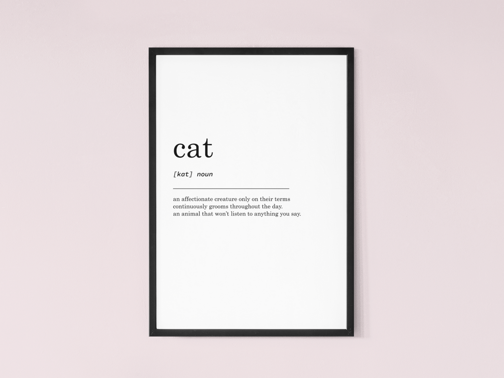 Cat Definition Print