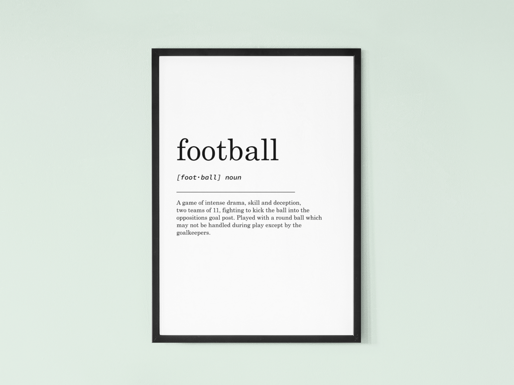 Football Definition Print