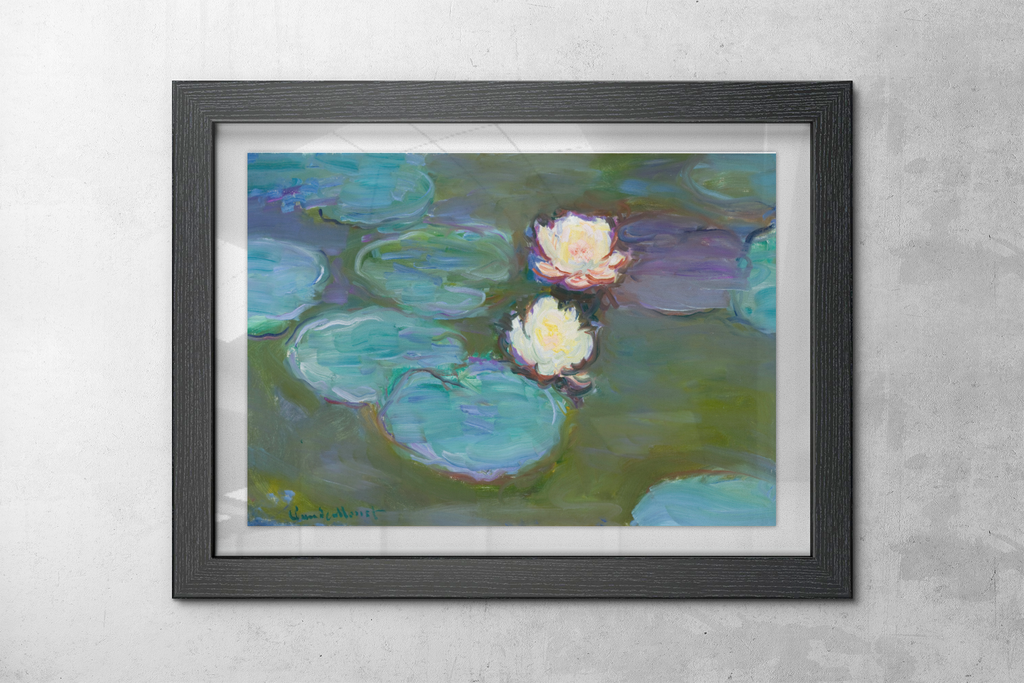 Nympheas (1897–1898) by Claude Monet. Art Print in high Resolution by Claude Monet, High-Quality Poster print