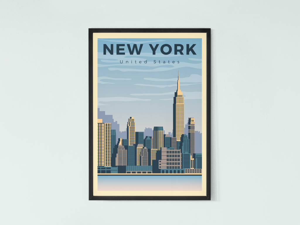 New York City Travel Poster | Contemporary illustration Art Print