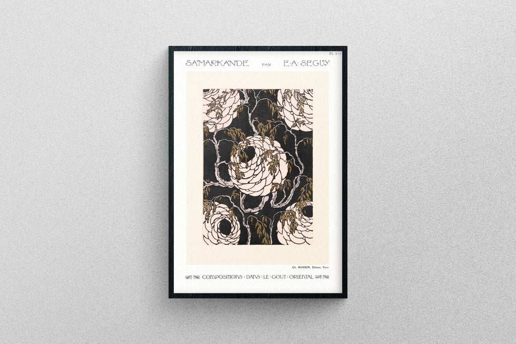 Flower Pattern no.16 Print, Oriental style Art Poster | Exhibition Quality.