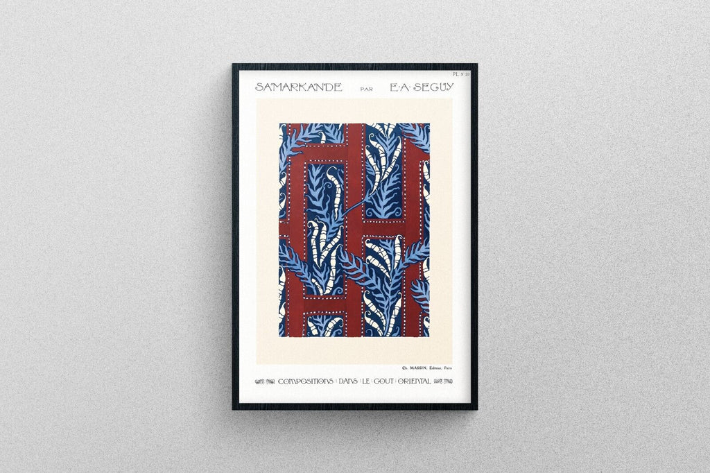 Flower Pattern no.20 Print, Oriental style Art Poster | Exhibition Quality.