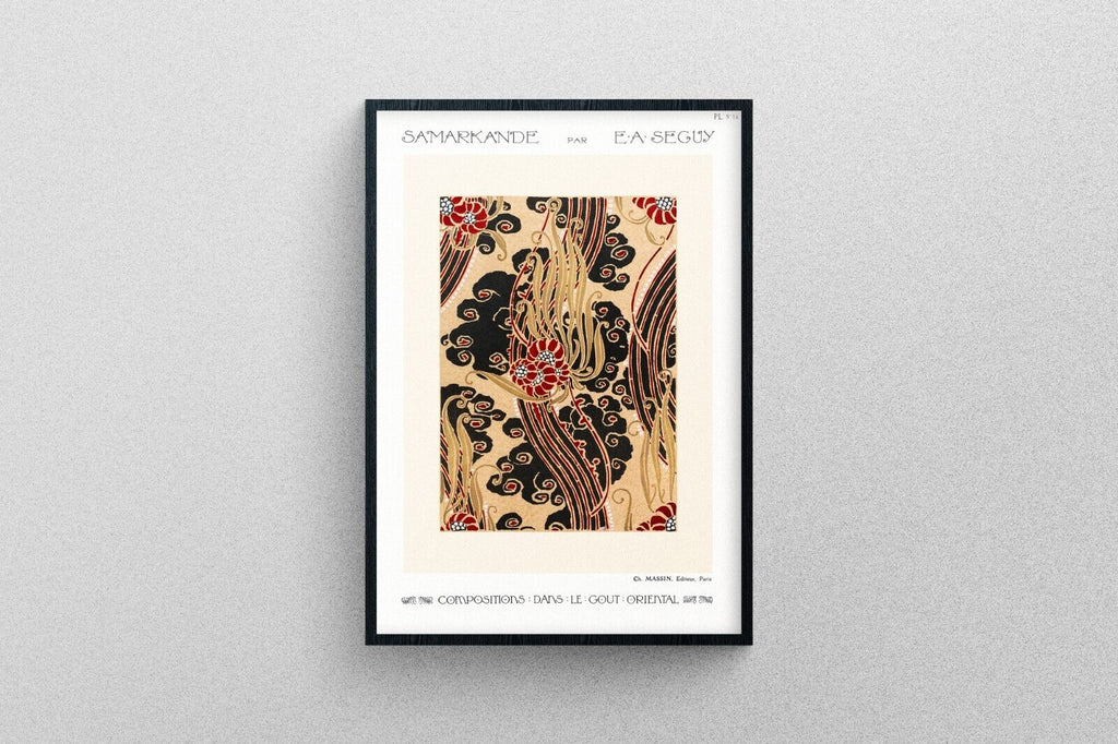 Flower Pattern no.14 Print, Oriental style Art Poster | Exhibition Quality.