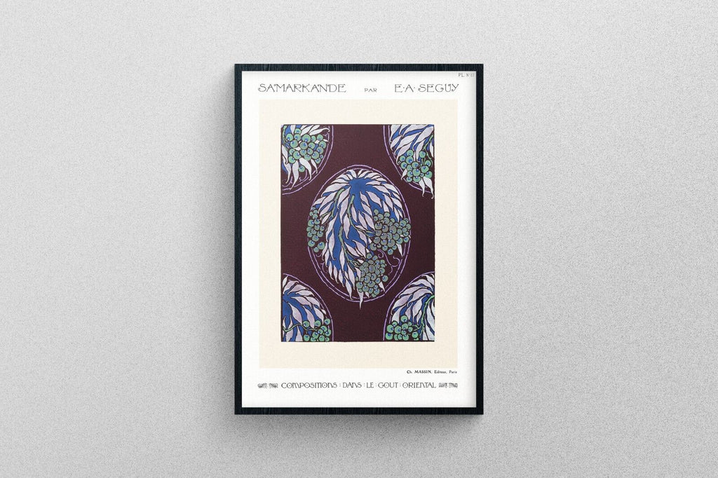 Flower Pattern no.17 Print, Oriental style Art Poster | Exhibition Quality.