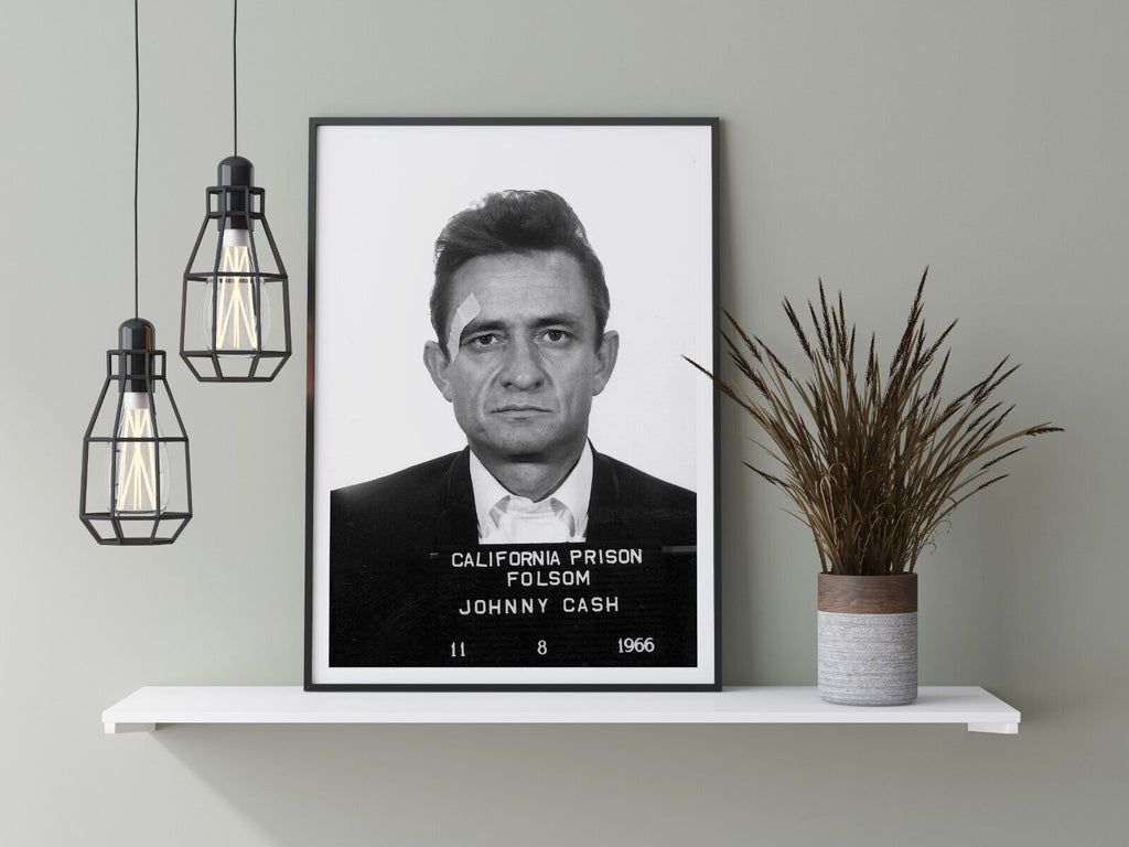 Mugshot of Johnny Cash taken at Folsom Prison in 1966 | Art Exhibition ...