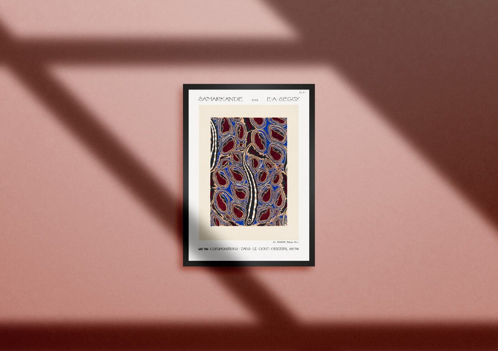 Flower Pattern No.3 Print, Oriental style Art Poster | Exhibition Quality.