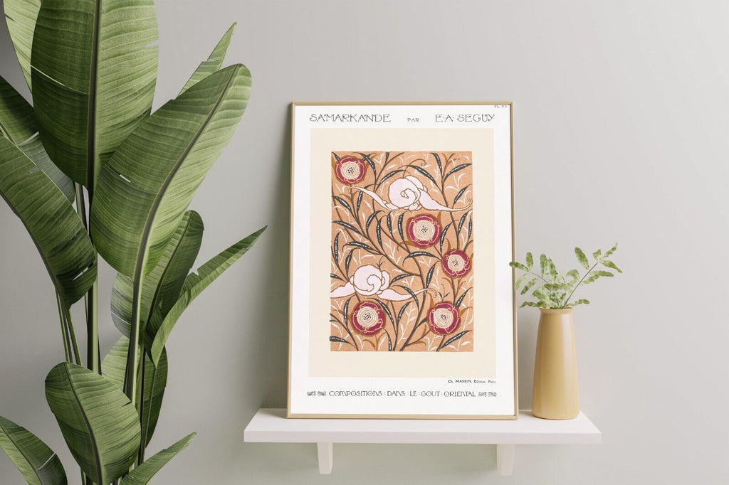 Flower Pattern No.6 Print, Oriental style Art Poster | Exhibition Quality.