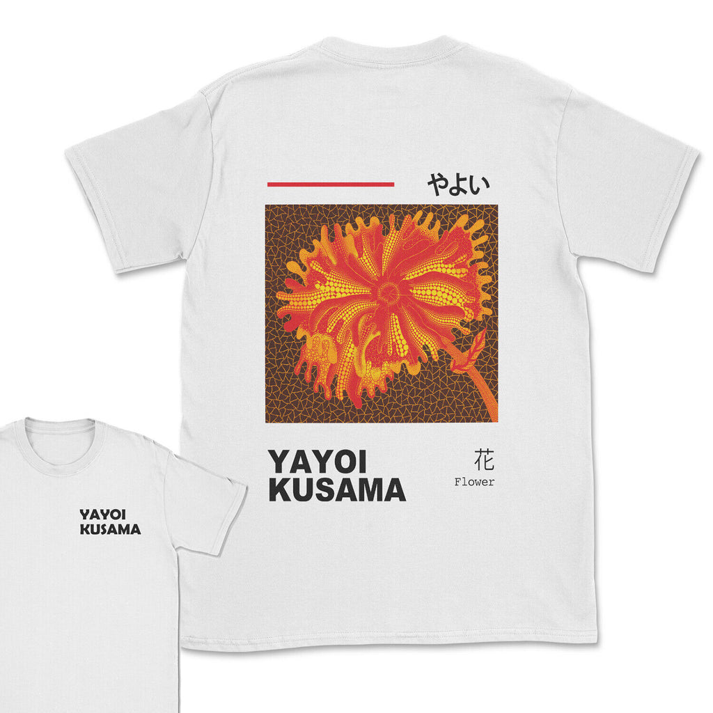 Yayoi Kusama T-shirt 2 dandelion Art show t-shirt 2 sided print