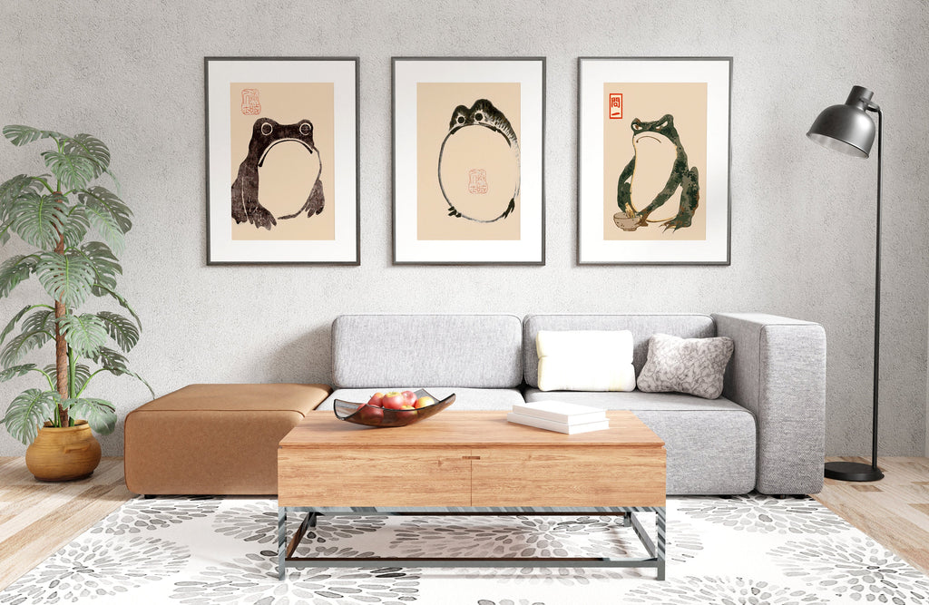 Japanese frog art print Matsumoto Hoji Frog | Cute angry toad, Exhibit ...
