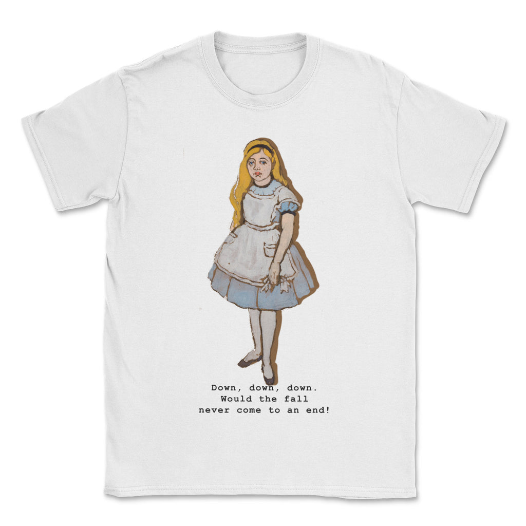 Alice  T-Shirt - Down, Down, Down, Alice In Wonderland, Lewis Carrol