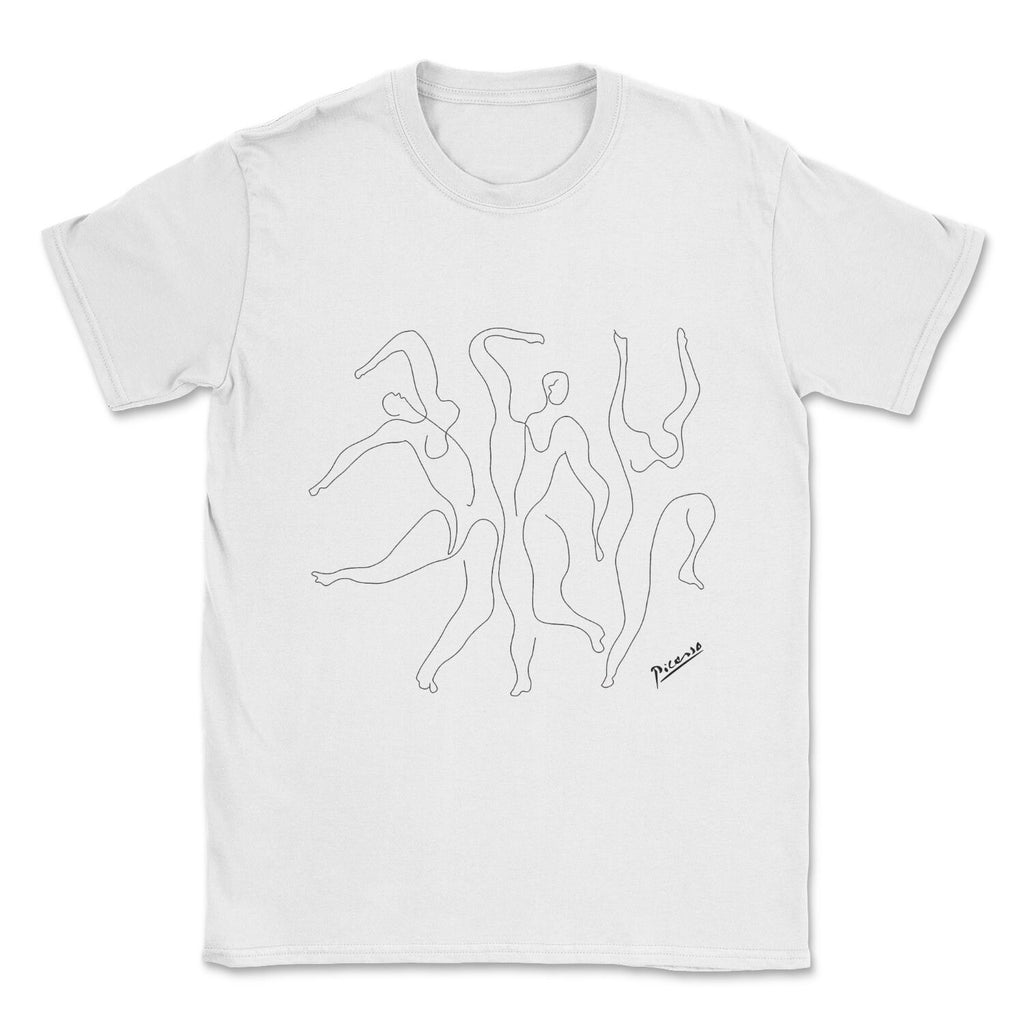 Dancing Ladies line drawing, Pablo Picasso t-shirt