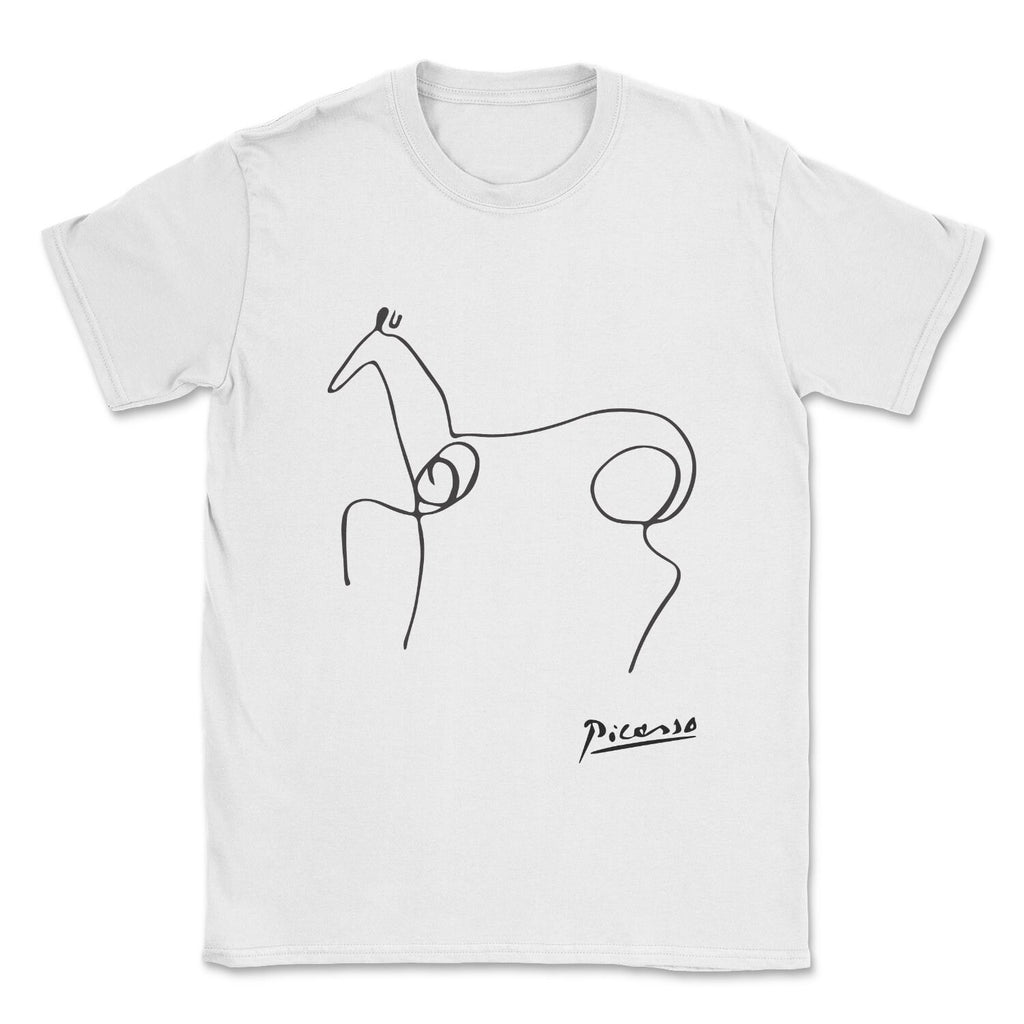 Horse line drawing, Pablo Picasso t-shirt