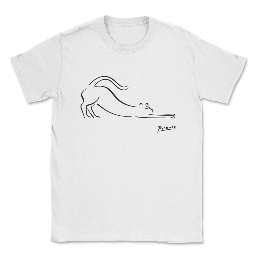 Cat line drawing, Pablo Picasso t-shirt