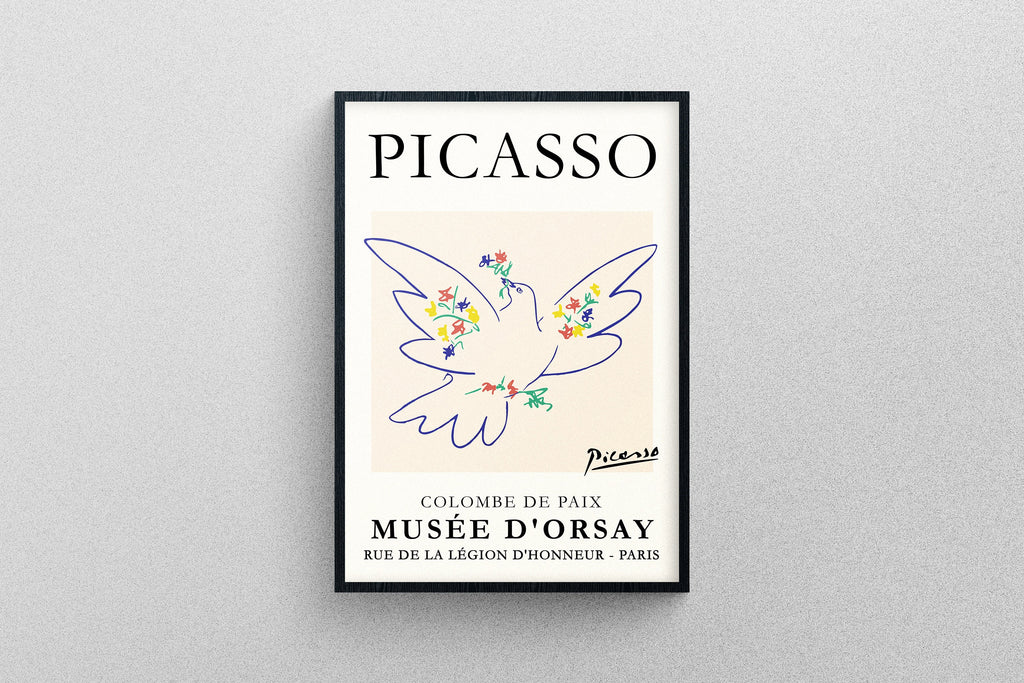 Picasso's Doves of Peace Poster Art | Exhibition Print in High Resolution