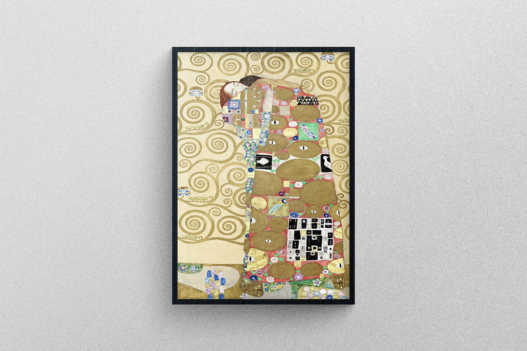 Gustav Klimt's Fulfillment (1910–1911) Painting |  Exhibition quality print