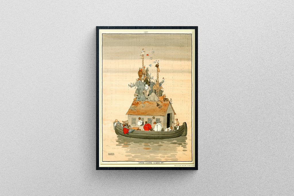 Spring cleaning in Noah's Ark, giclée art print