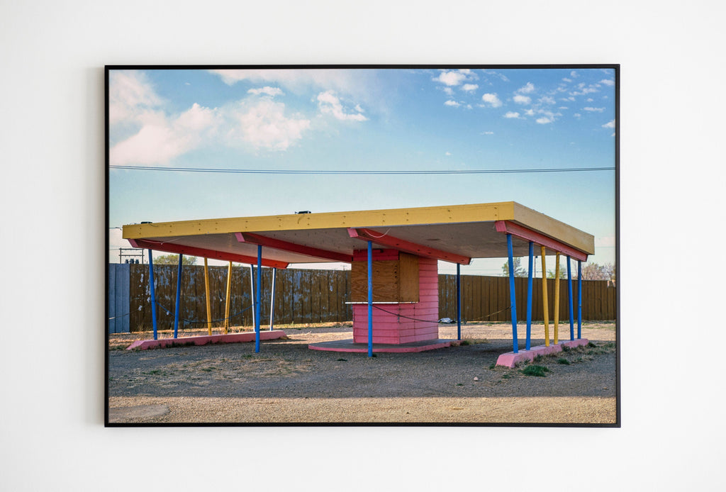 Sunset Drive-In, Amarillo, Texas (1977) Photography Poster.