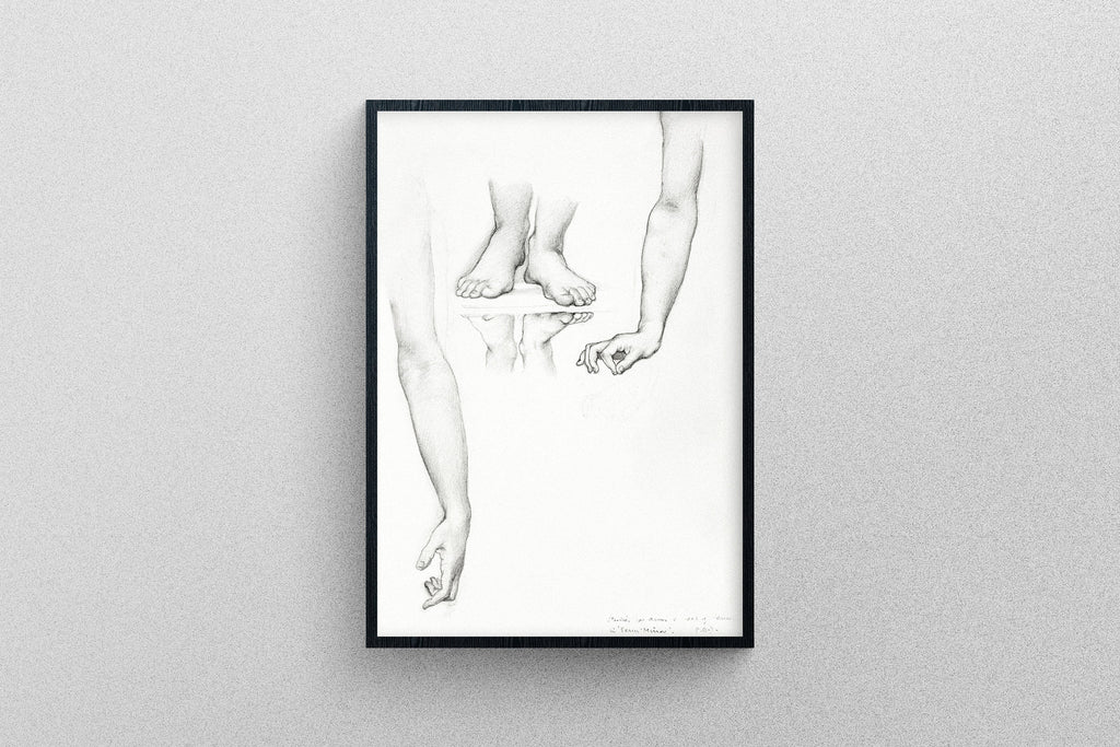 Arms and Feet 0.2, study for Mirror of Venus Print by Sir Edward Burne–Jones Poster Art