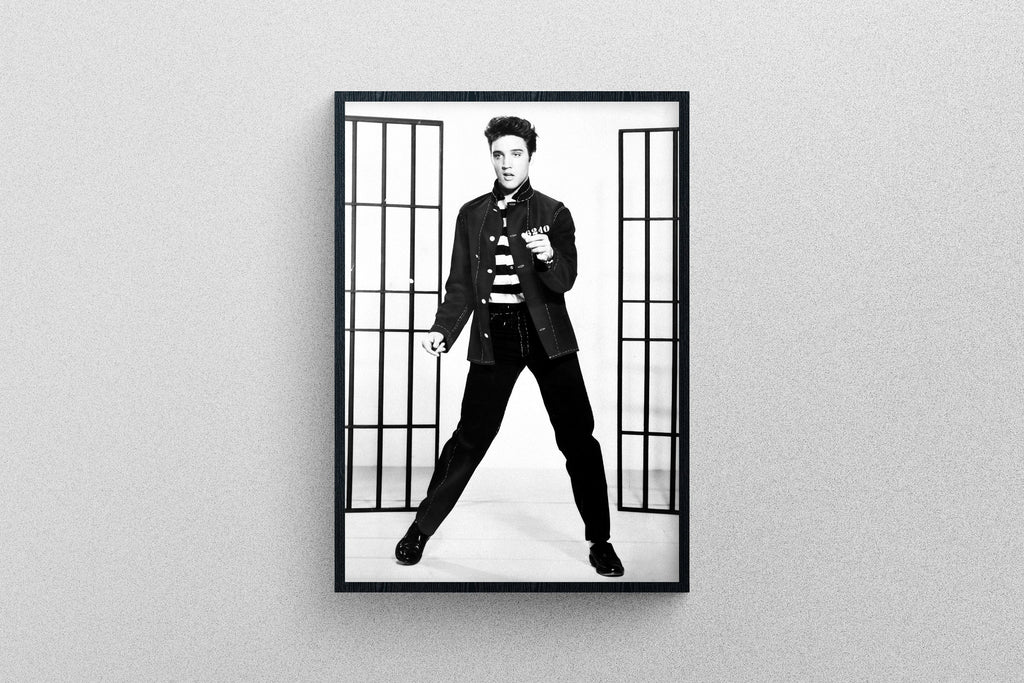 Elvis Presley promoting Jailhouse Rock portrait, exhibition quality print