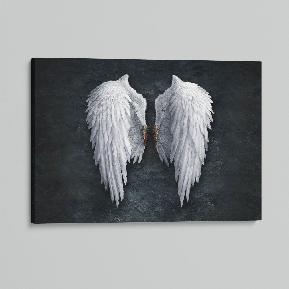 Angel Wings – Framed Canvas Art Print