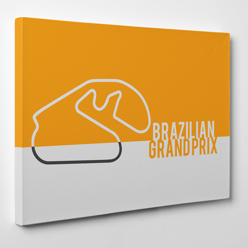 Brazilian GP F1 race track Canvas