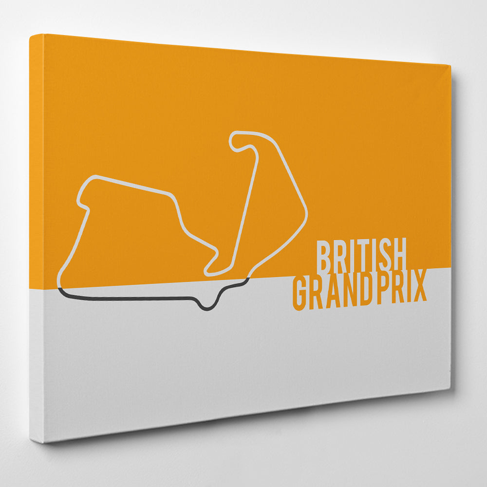British GP F1 race track Canvas