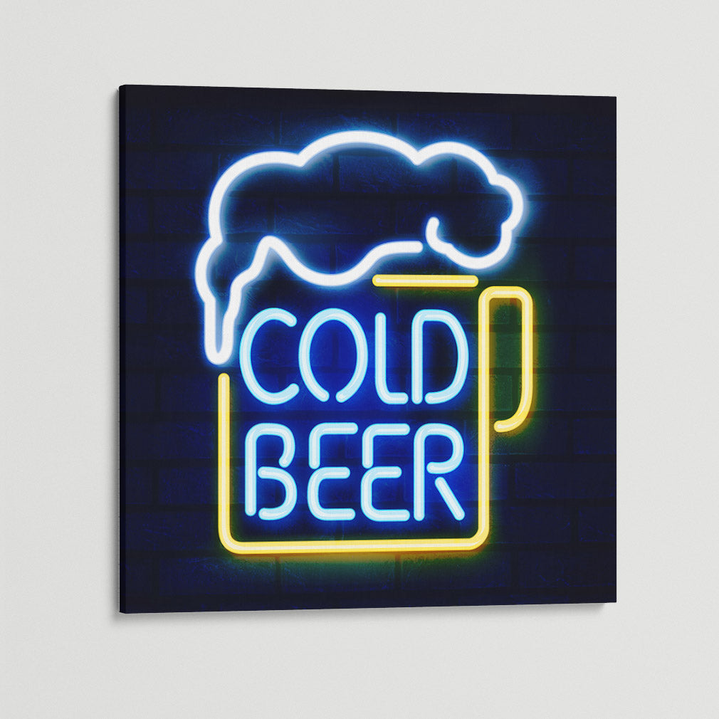 Cold Beer Square Canvas