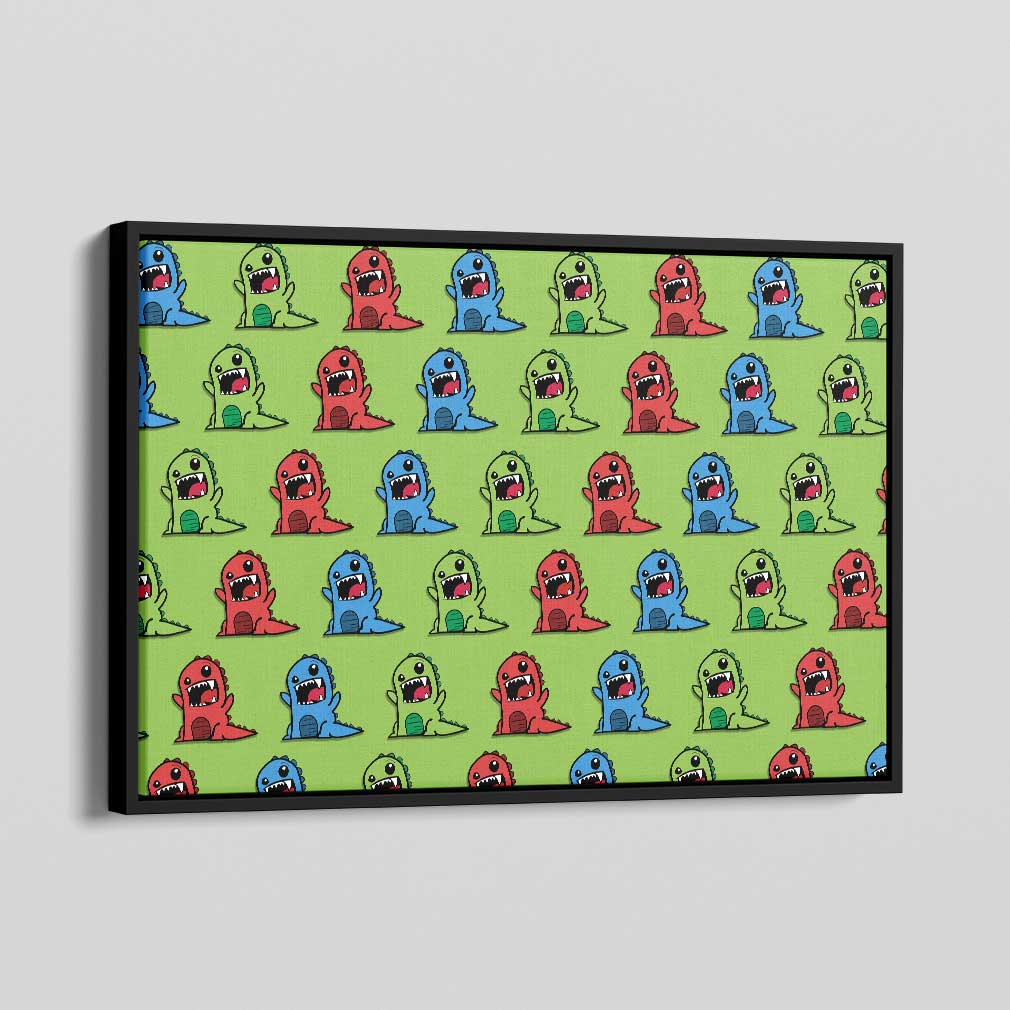 Colourful Monsters Canvas
