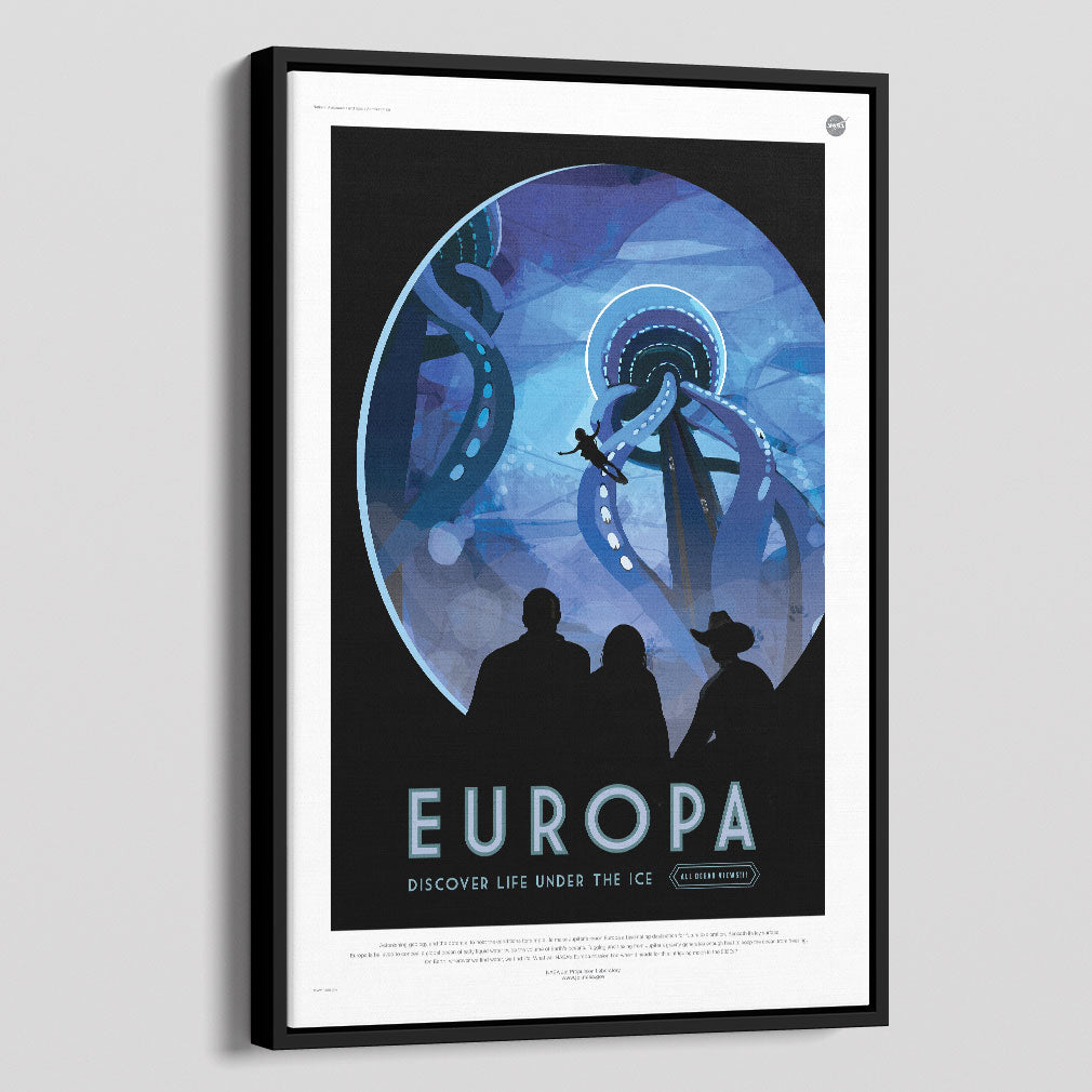 Europa Poster - NASA Canvas
