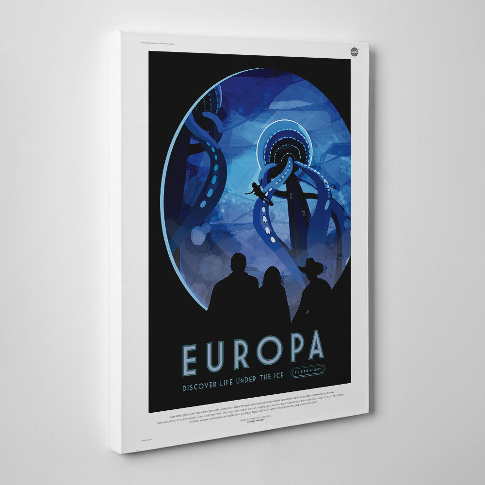 Europa Poster - NASA Canvas