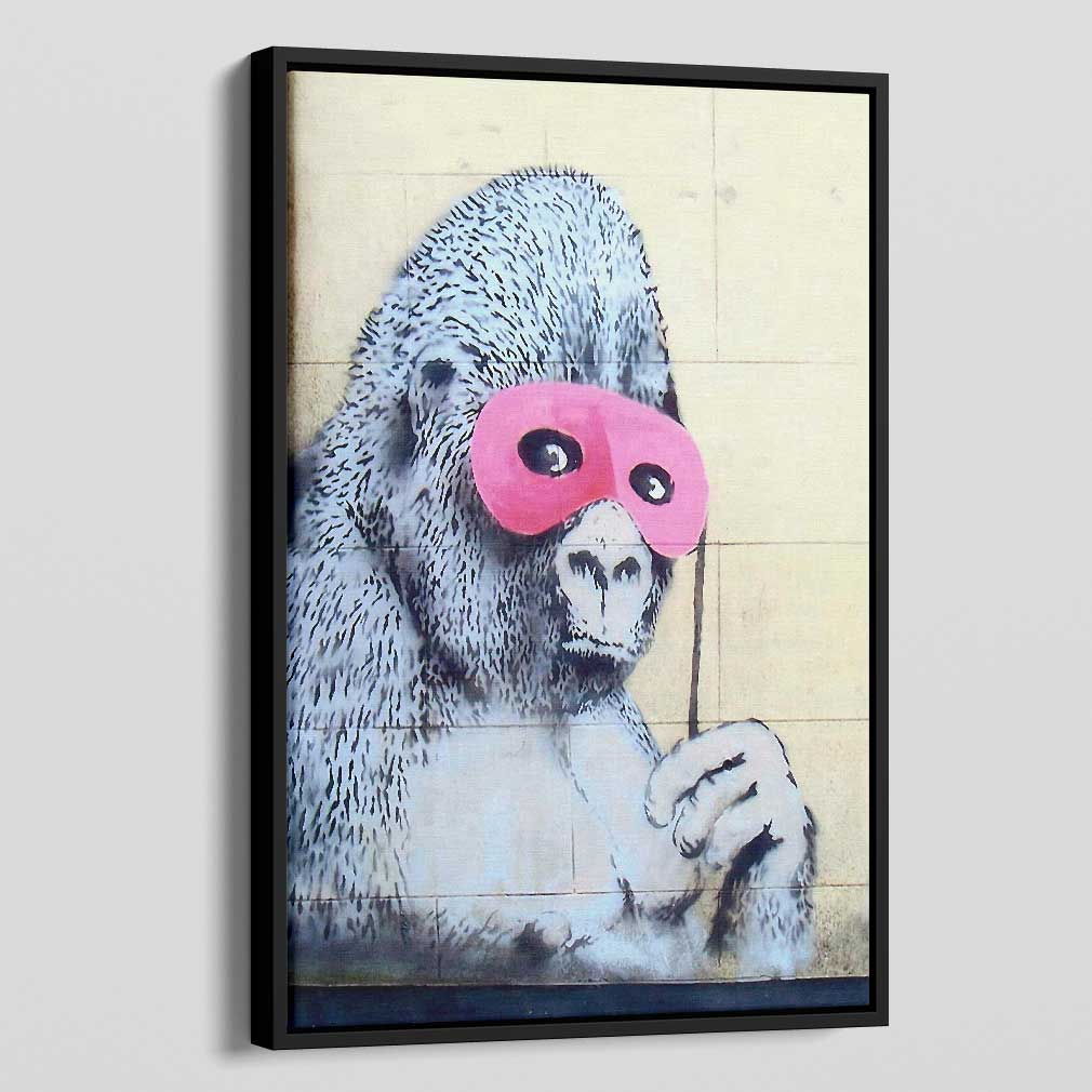 Masked Gorilla Canvas Print