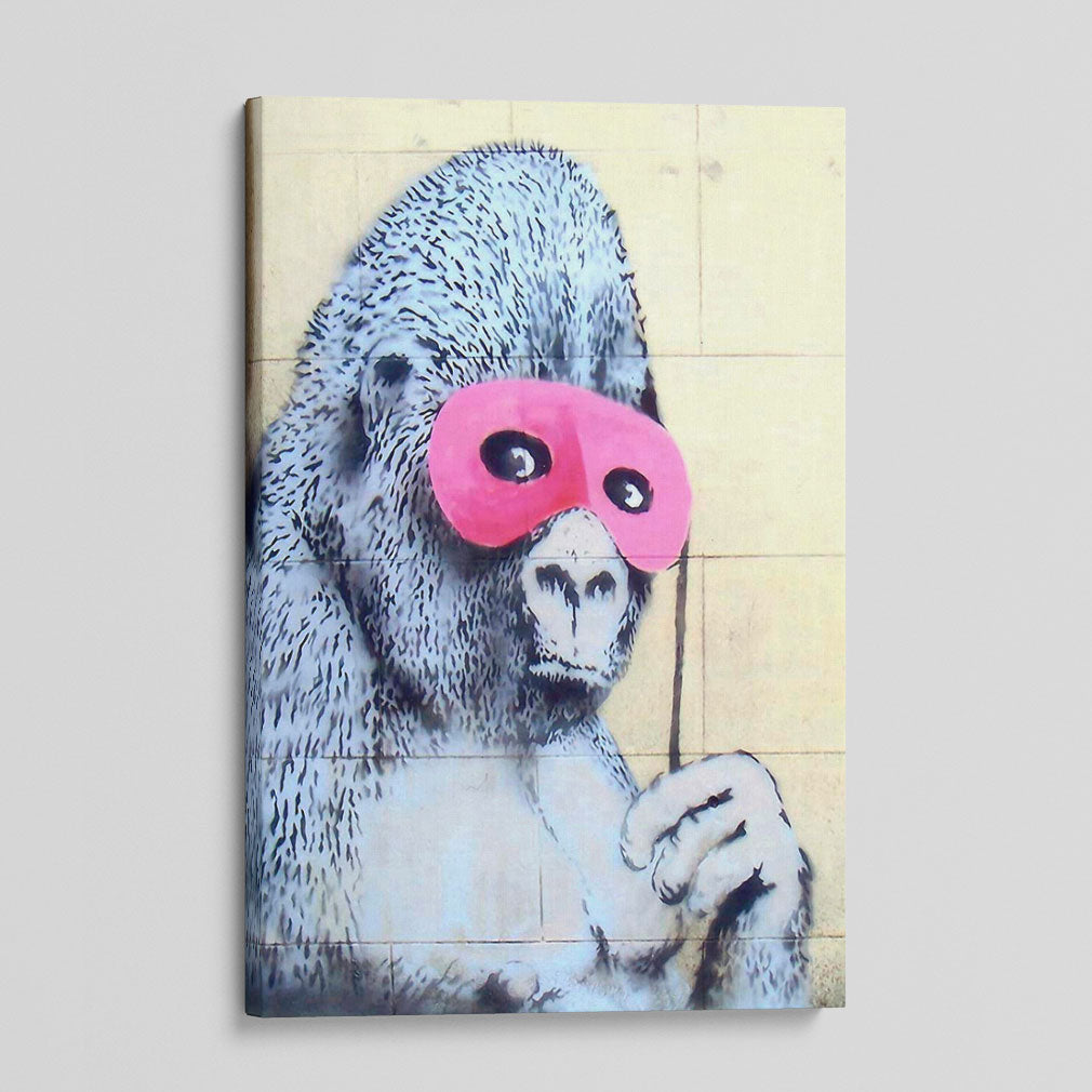 Masked Gorilla Canvas Print